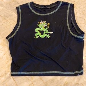 Black dragon top